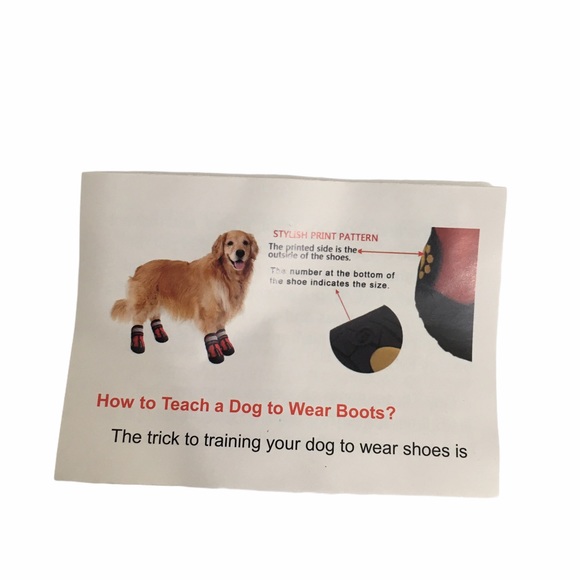 Qumy Pets Set of 4 Non-Sip Dog Shos/Booties - Picture 4 of 5